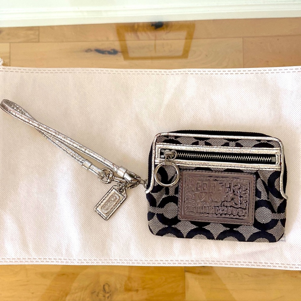 Authentic Coach mini wristlet